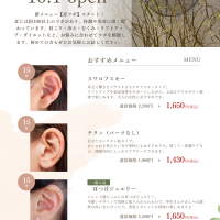 ベージュ　グリーン　ナチュラル　エステサロン　広告　チラシ　A4.png